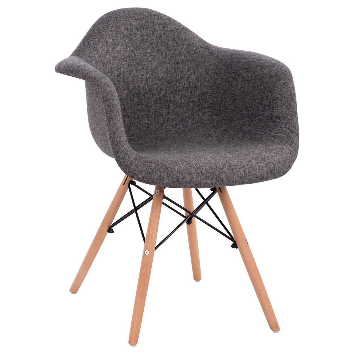 ΠΟΛΥΘΡΟΝΑ ΜΕ ΞΥΛΙΝΑ ΠΟΔΙΑ & ΜΕ ΥΦΑΣΜΑ ΓΚΡΙ MIRTO 63x57x81 εκ. 1