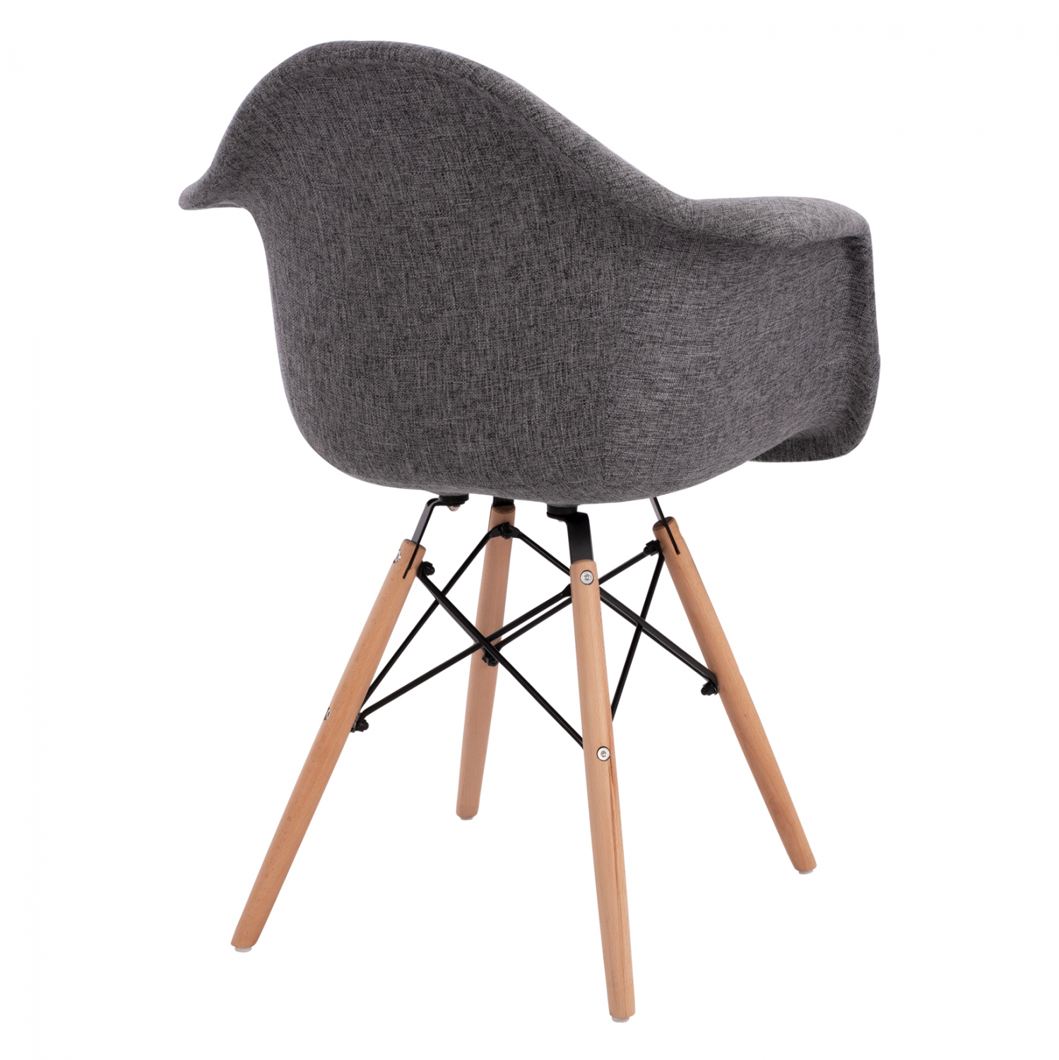 ΠΟΛΥΘΡΟΝΑ ΜΕ ΞΥΛΙΝΑ ΠΟΔΙΑ & ΜΕ ΥΦΑΣΜΑ ΓΚΡΙ MIRTO 63x57x81 εκ. 5