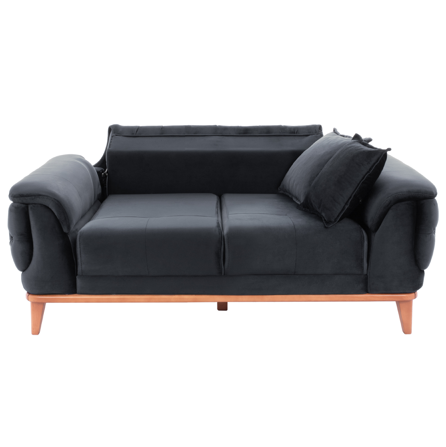 ΚΑΝΑΠΕΣ ΚΡΕΒΑΤΙ BENNINGTON 2ΘΕΣΙΟΣ ΜΑΥΡΟΣ 180x95x80 εκ. 5
