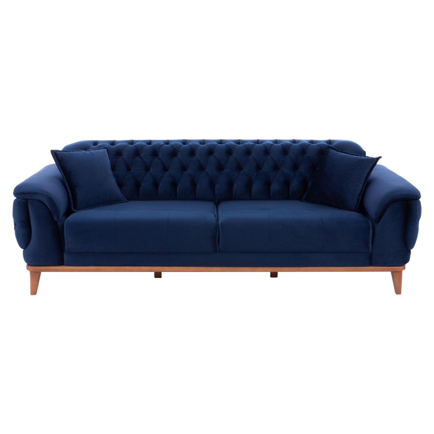 ΚΑΝΑΠΕΣ ΚΡΕΒΑΤΙ BENNINGTON ΤΡΙΘΕΣΙΟΣ ΜΠΛΕ 240x95x80 εκ. 4