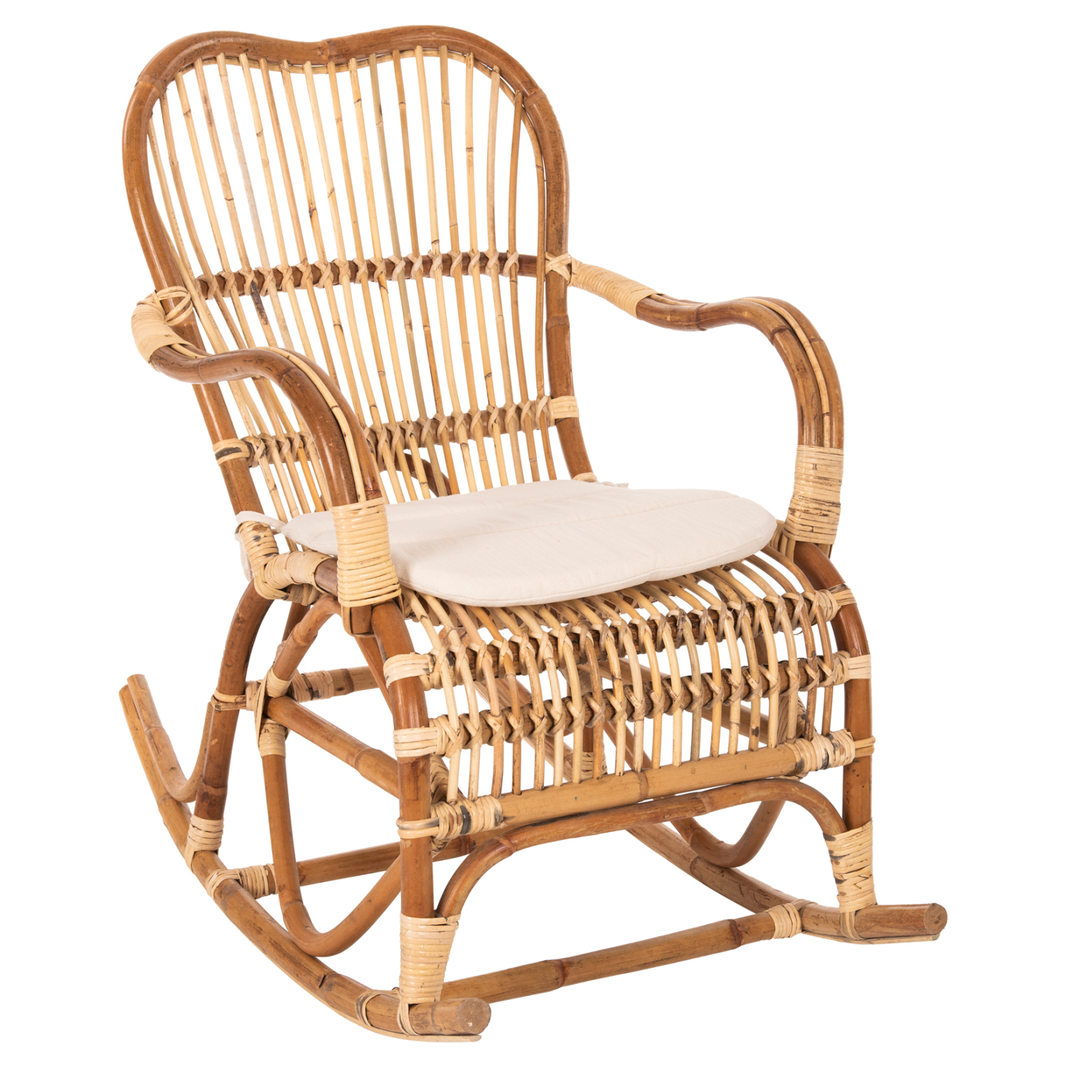 ΚΟΥΝΙΣΤΗ ΠΟΛΥΘΡΟΝΑ ΜΕ ΜΑΞΙΛΑΡΙ SANTA FE RATTAN 60x103x90Υ εκ. 1