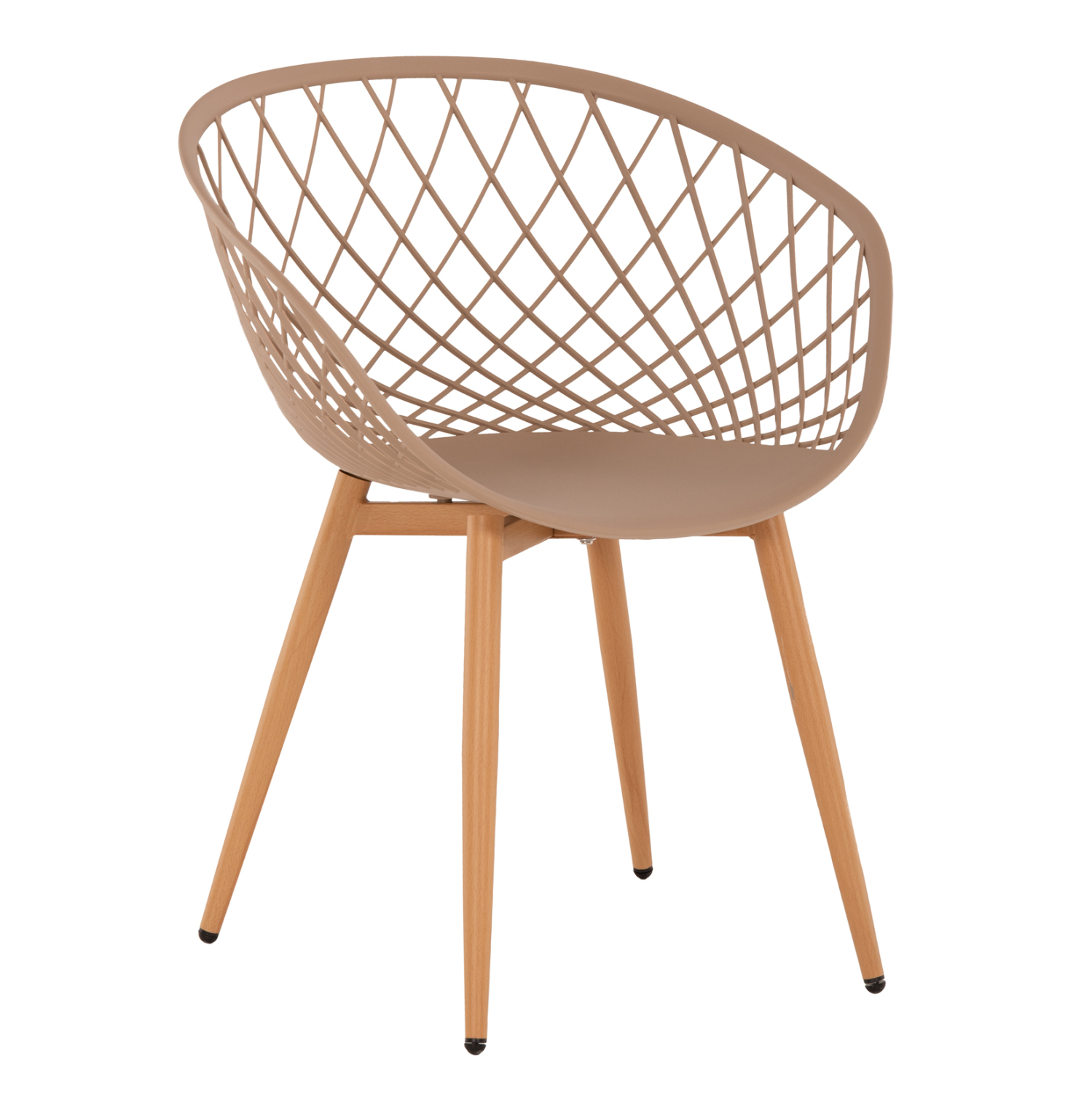 ΠΟΛΥΘΡΟΝΑ ΠΟΛΥΠΡΟΠΥΛΕΝΙΟΥ ΚΑΠΟΥΤΣΙΝΟ ΜΕΤΑΛΛΙΚΑ ΠΟΔΙΑ ARIADNE 63x56x80Y εκ. 1