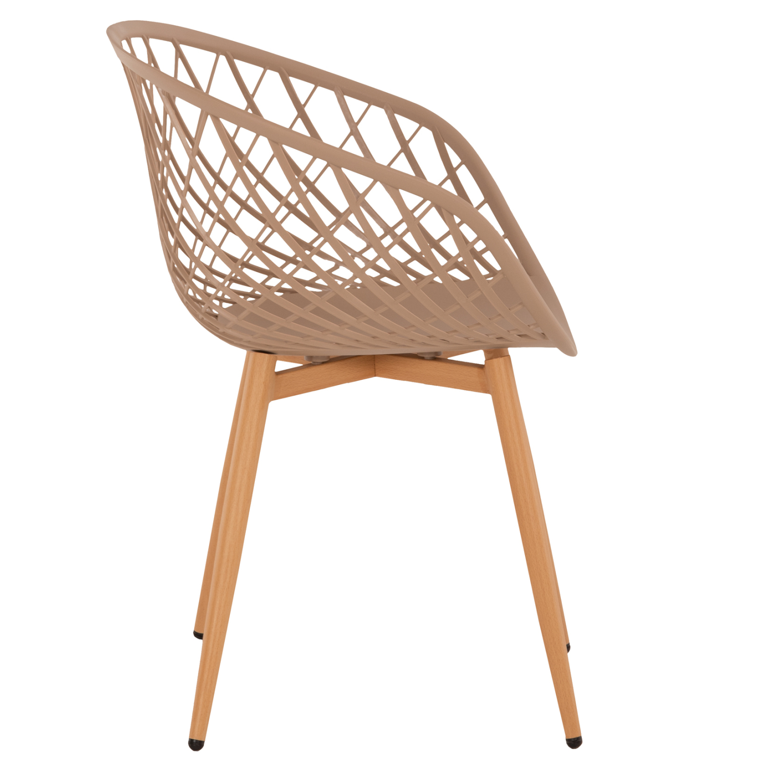 ΠΟΛΥΘΡΟΝΑ ΠΟΛΥΠΡΟΠΥΛΕΝΙΟΥ ΚΑΠΟΥΤΣΙΝΟ ΜΕΤΑΛΛΙΚΑ ΠΟΔΙΑ ARIADNE 63x56x80Y εκ. 4