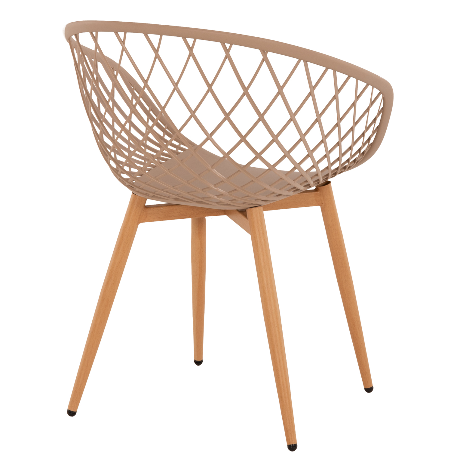 ΠΟΛΥΘΡΟΝΑ ΠΟΛΥΠΡΟΠΥΛΕΝΙΟΥ ΚΑΠΟΥΤΣΙΝΟ ΜΕΤΑΛΛΙΚΑ ΠΟΔΙΑ ARIADNE 63x56x80Y εκ. 5