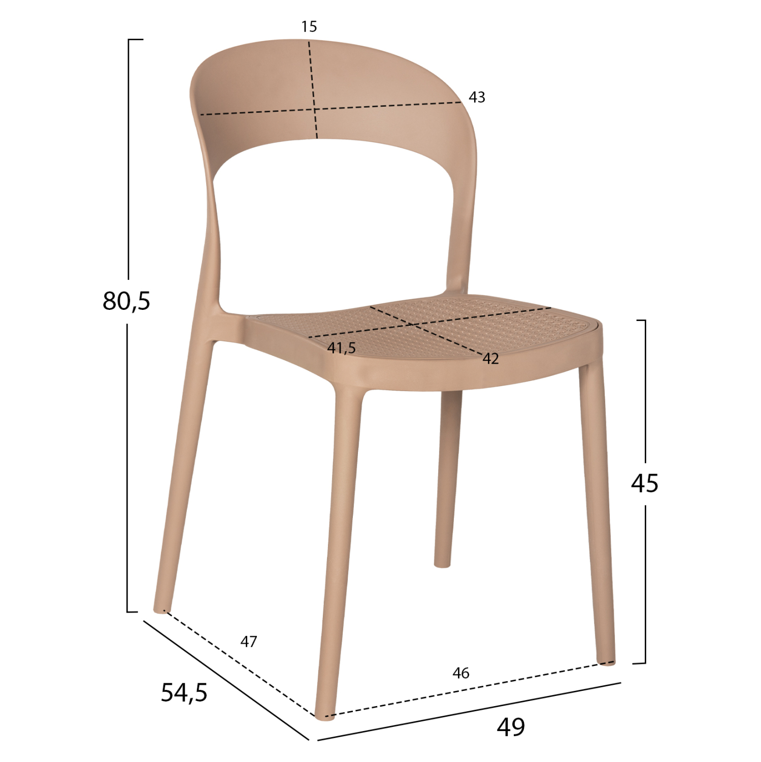ΚΑΡΕΚΛΑ ΠΟΛΥΠΡΟΠΥΛΕΝΙΟΥ ΚΑΠΟΥΤΣΙΝΟ CLEO 49x54,5x80,5Y εκ. 2