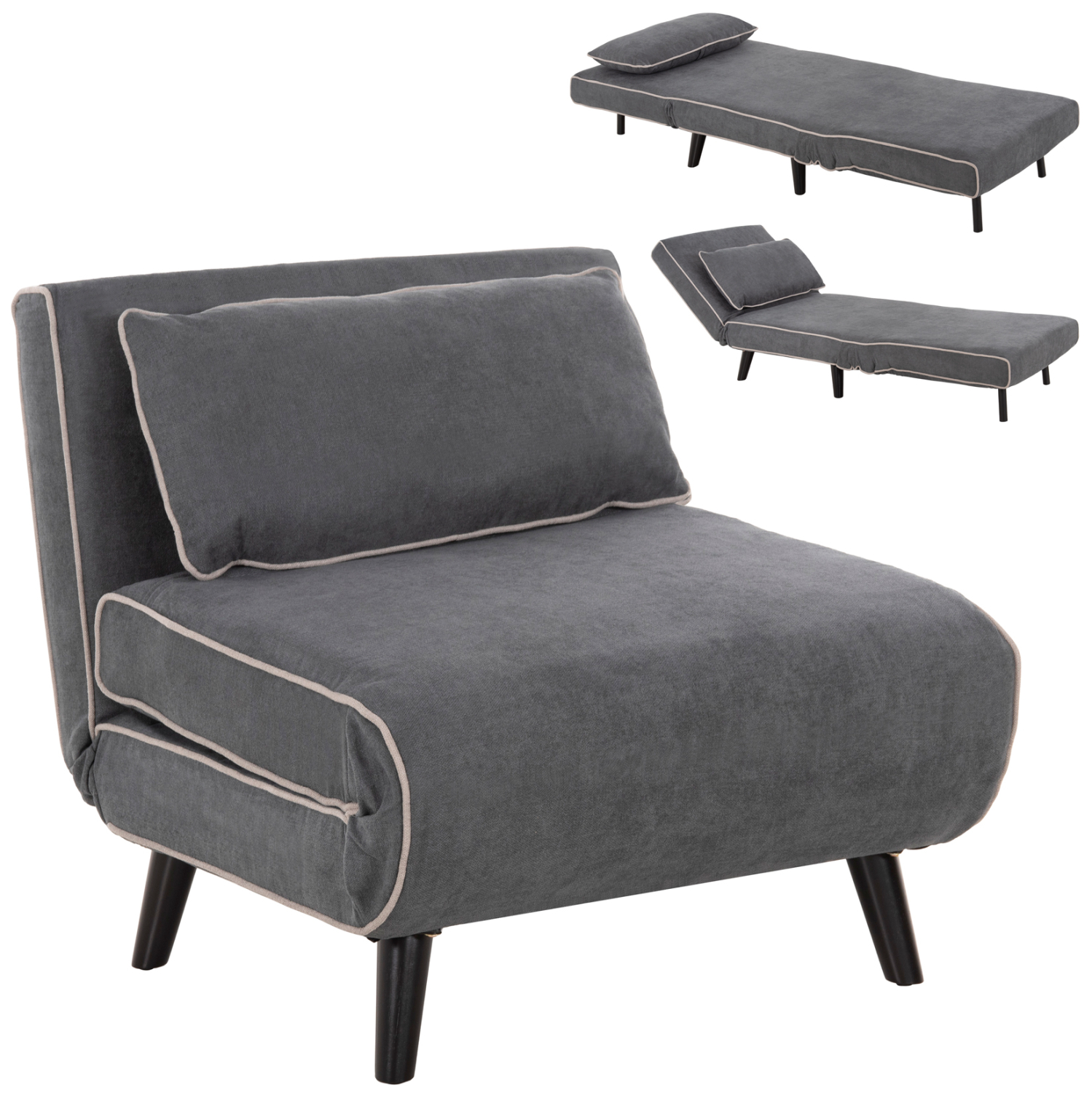 ΠΟΛΥΘΡΟΝΑ ΚΡΕΒΑΤΙ BRAXTON ΣΚΟΥΡΟ ΓΚΡΙ ΥΦΑΣΜΑ 78x88x78Υεκ. 1