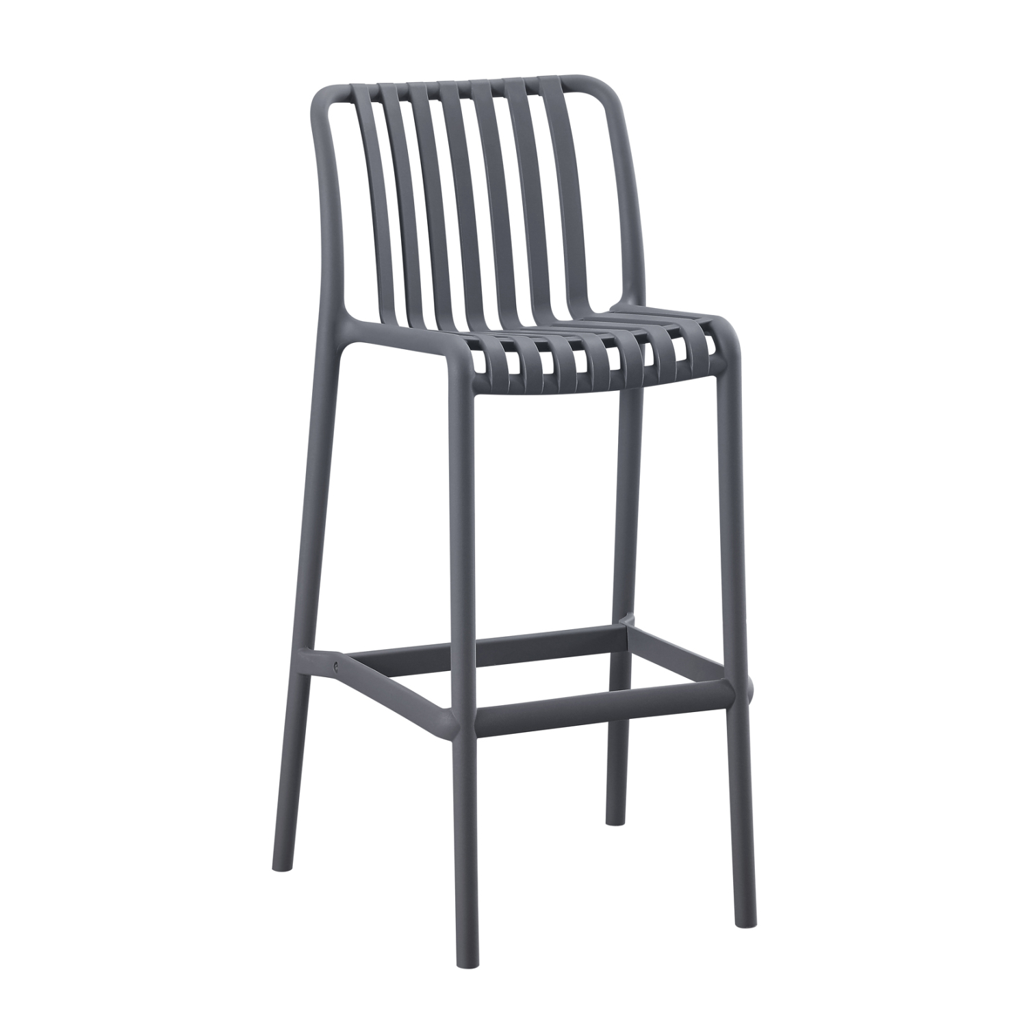 ΣΚΑΜΠΟ BAR ΠΟΛΥΠΡΟΠΥΛΕΝΙΟΥ CONVEE ΓΚΡΙ 38,5x49,5x102Υεκ. 1