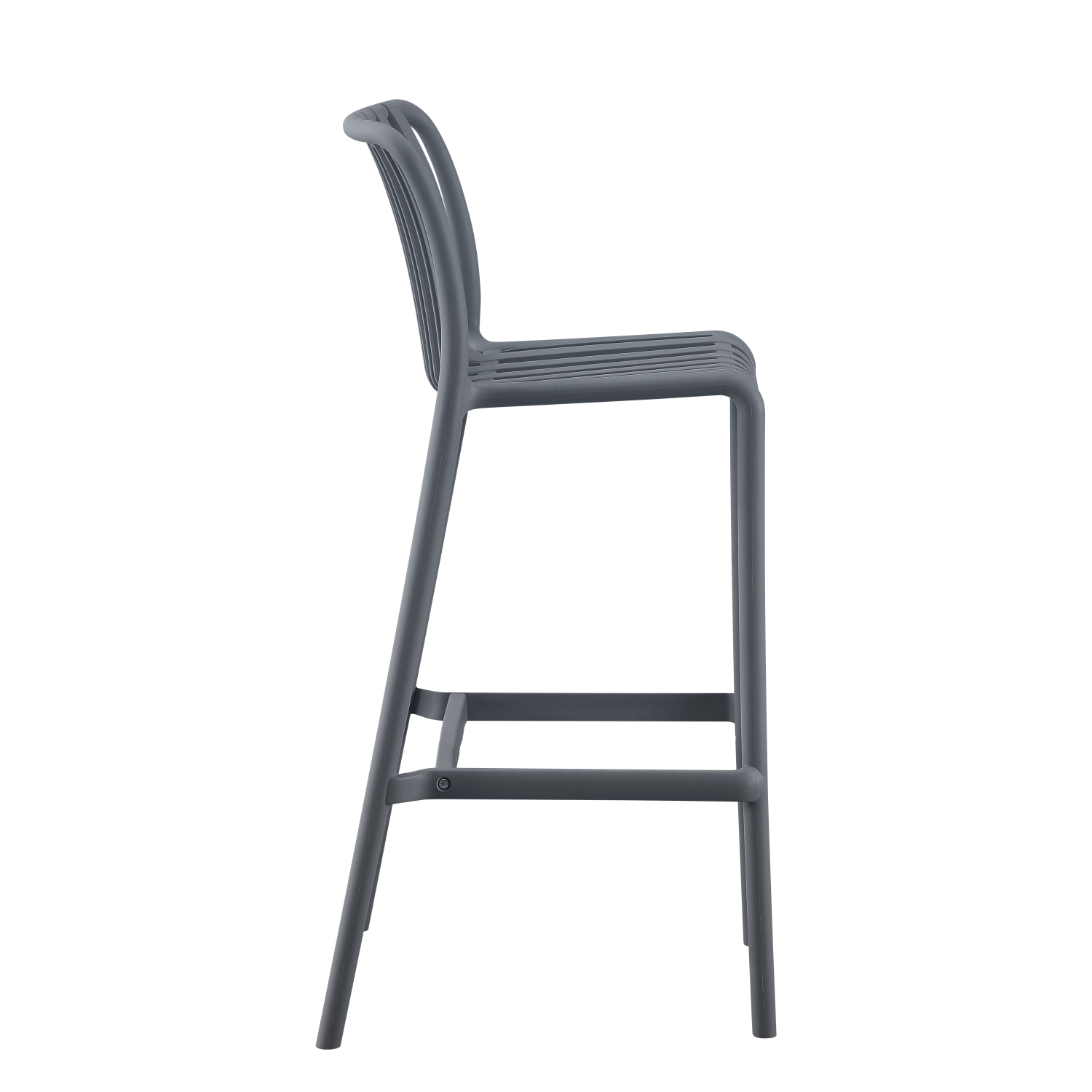 ΣΚΑΜΠΟ BAR ΠΟΛΥΠΡΟΠΥΛΕΝΙΟΥ CONVEE ΓΚΡΙ 38,5x49,5x102Υεκ. 3
