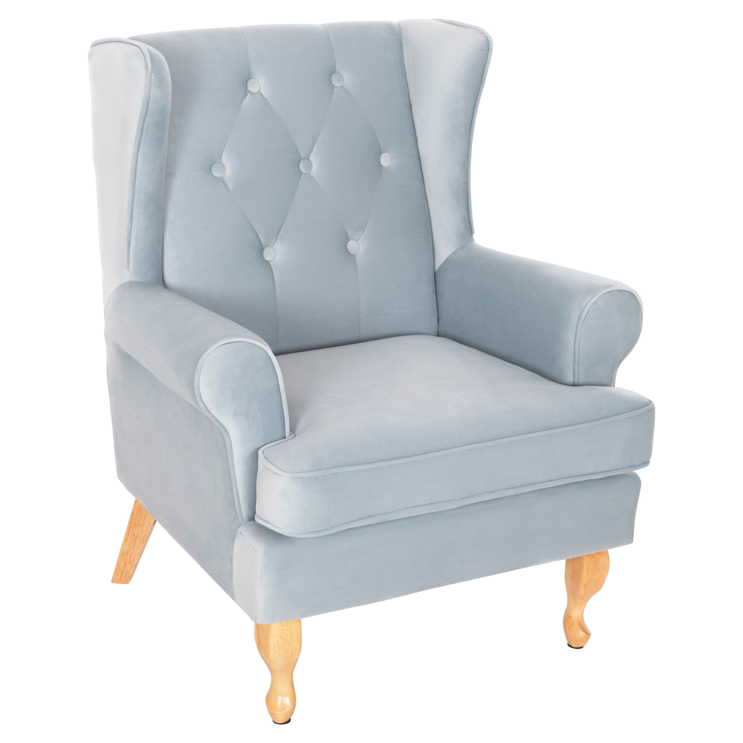 ΠΟΛΥΘΡΟΝΑ ΜΠΕΡΖΕΡΑ BRANDON BABY BLUE ΒΕΛΟΥΔΟ-ΠΟΔΙΑ ΣΕ ΦΥΣΙΚΟ 82,5x80x104Υεκ 1