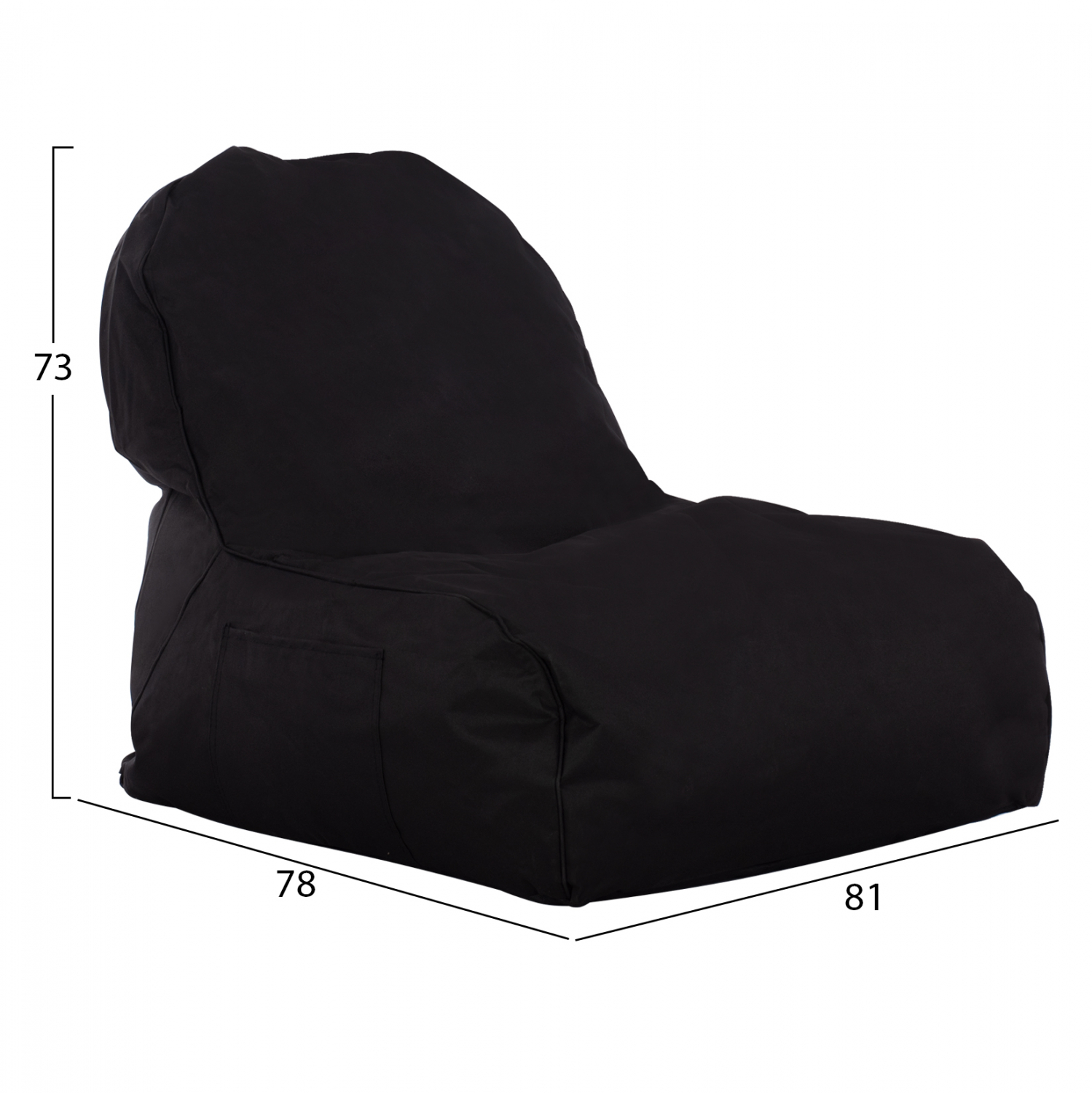 ΠΟΥΦ CLOUD ΑΔΙΑΒΡΟΧΗ ΠΟΛΥΘΡΟΝΑ ΜΑΥΡΗ ΜΕ UV PROTECTION 81x78x73 εκ. 2