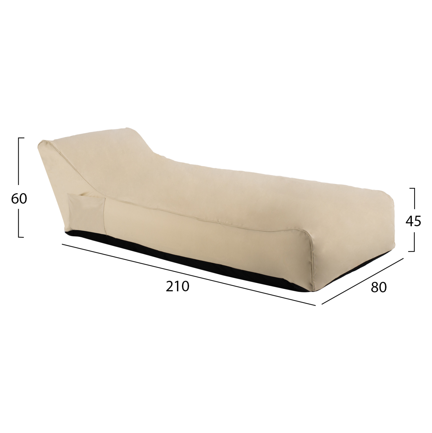 ΠΟΥΦ TANEA ΜΠΕΖ ΜΕ UV PROTECTION 80x210x45-60 εκ. 2