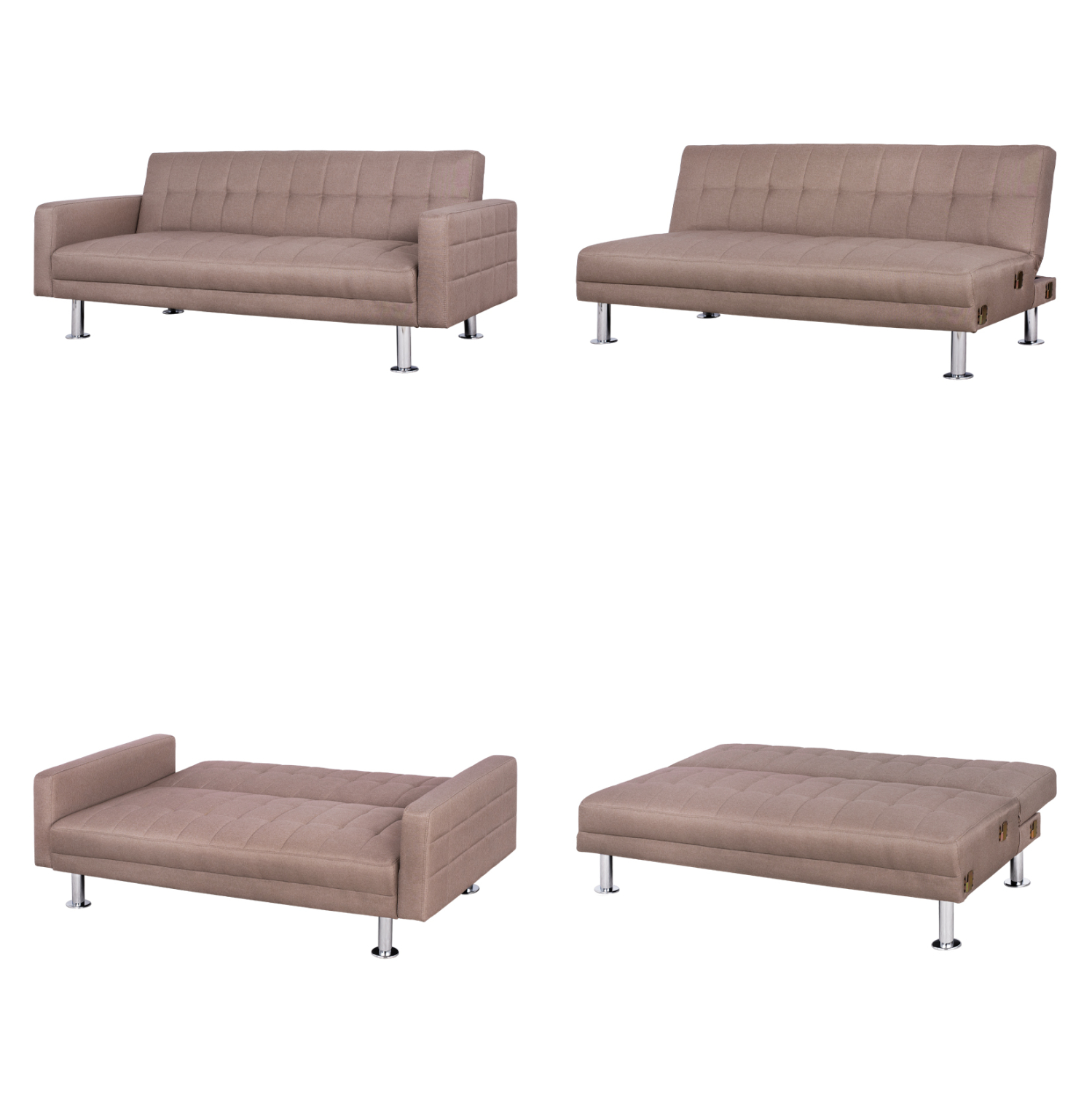 ΓΩΝΙΑΚΟΣ ΠΟΛΥΜΟΡΦΙΚΟΣ ΜΠΕΖ ΚΑΝΑΠΕΣ ΚΡΕΒΑΤΙ HOLDEN ΑΝΑΣΤΡΕΨΙΜΟΣ 265x151x78Υ 6