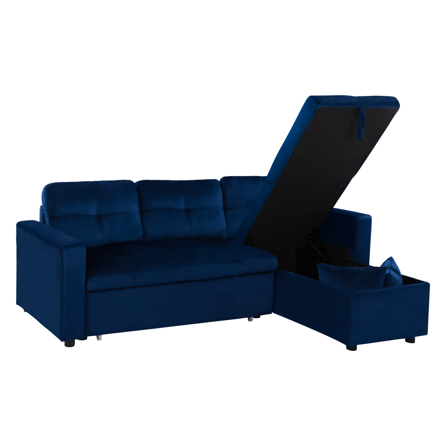 ΚΑΝΑΠΕΣ ΓΩΝΙΑ ΚΡΕΒΑΤΙ WAYNE 224x147x85Υεκ. HM3028.18 ΒΕΛΟΥΔΟ ΜΠΛΕ 4