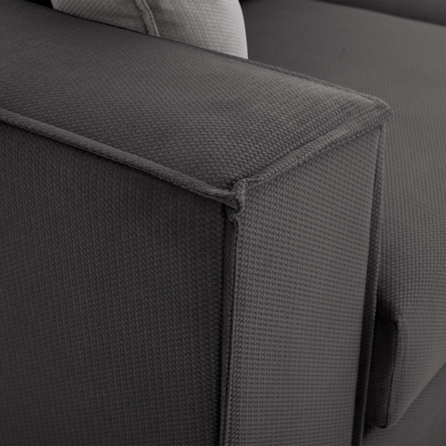 ΚΑΝΑΠΕΣ ΓΩΝΙΑ ΠΟΛΥΜΟΡΦΙΚΟΣ MONZA ΥΦΑΣΜΑ ΑΛΕΚΙΑΣΤΟ ΓΚΡΙ 265x195x98Yεκ. 10