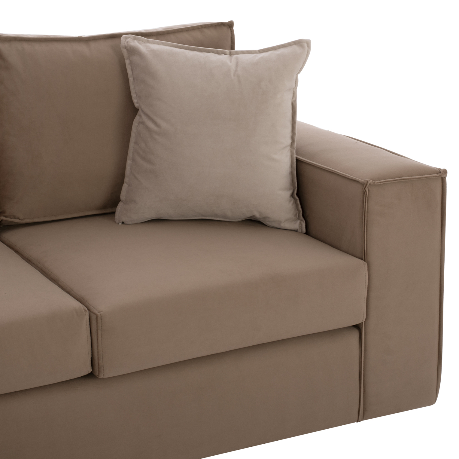 ΚΑΝΑΠΕΣ ΓΩΝΙΑ ΑΝΑΣΤΡΕΨΙΜΗ MONACO ΥΦΑΣΜΑ ΑΛΕΚΙΑΣΤΟ ΚΑΦΕ ΜΠΕΖ 240x170x86Υεκ. 7