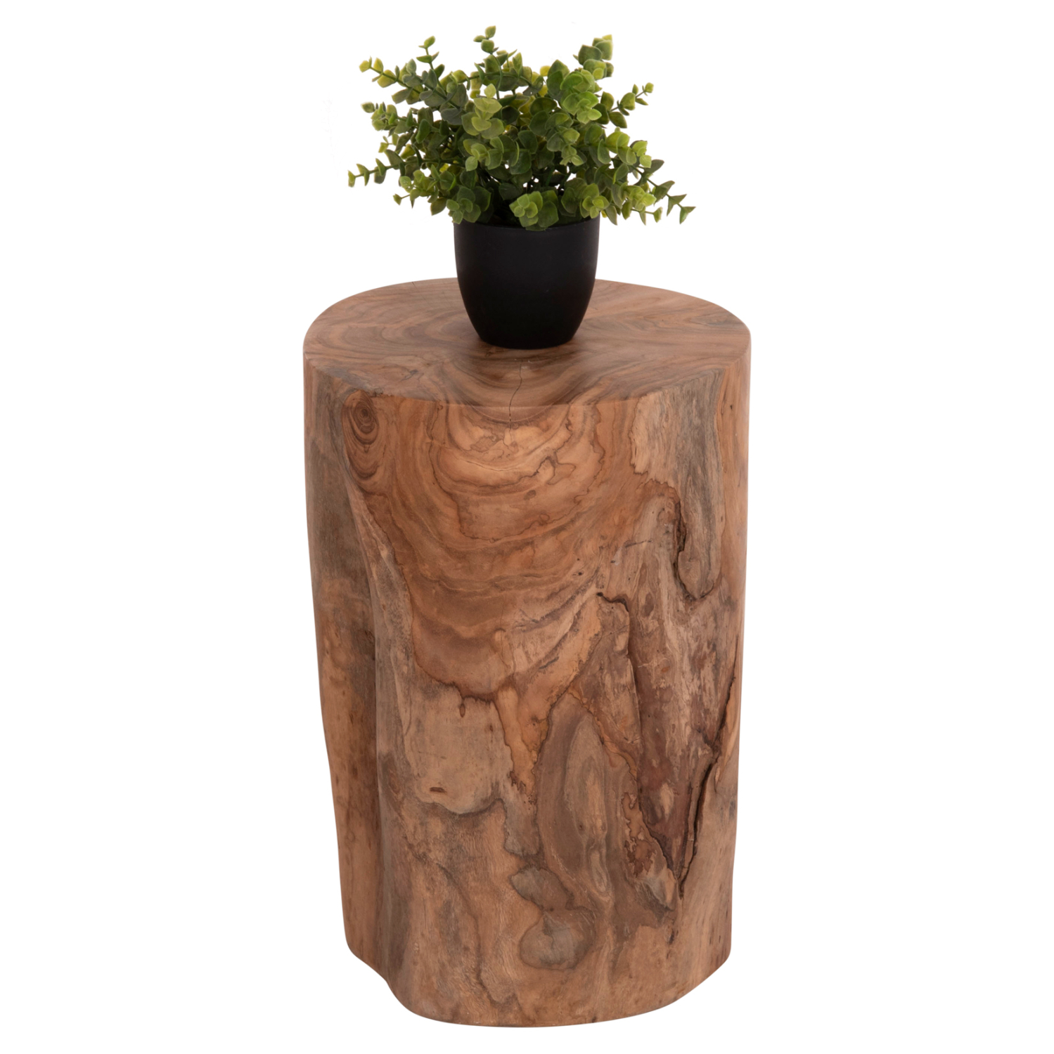 ΒΟΗΘΗΤΙΚΟ ΤΡΑΠΕΖΑΚΙ/ΣΚΑΜΠΟ TRONCO ΞΥΛΟ TEAK--ΦΥΣΙΚΟ Φ30x45Υεκ. 3