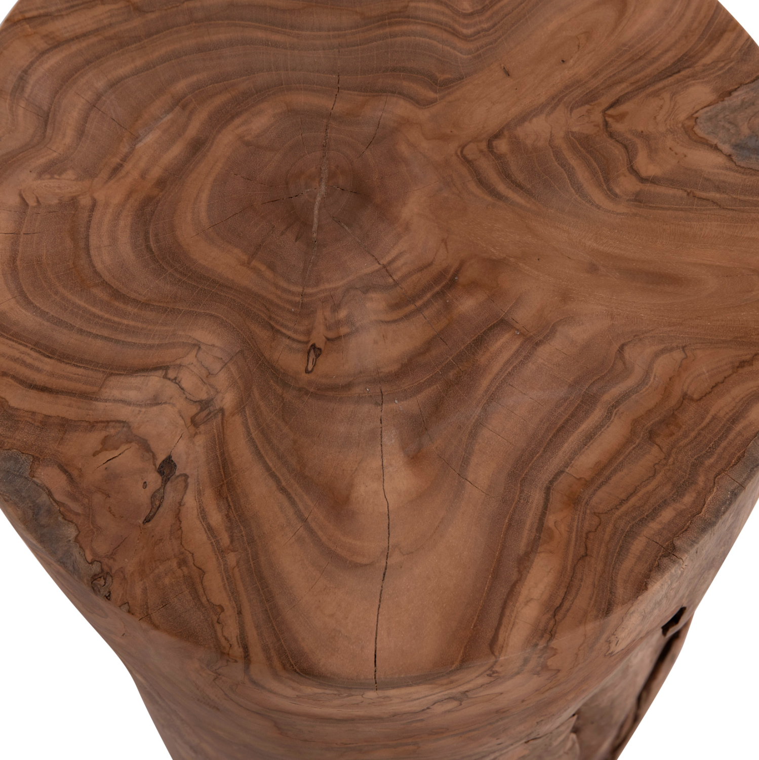 ΒΟΗΘΗΤΙΚΟ ΤΡΑΠΕΖΑΚΙ/ΣΚΑΜΠΟ TRONCO ΞΥΛΟ TEAK--ΦΥΣΙΚΟ Φ30x45Υεκ. 7