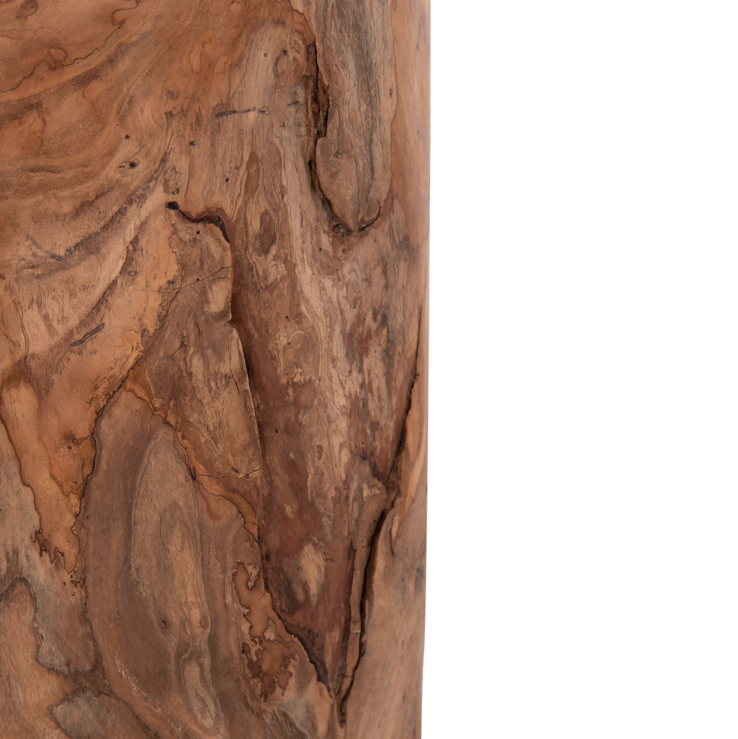 ΒΟΗΘΗΤΙΚΟ ΤΡΑΠΕΖΑΚΙ/ΣΚΑΜΠΟ TRONCO ΞΥΛΟ TEAK--ΦΥΣΙΚΟ Φ30x45Υεκ. 8