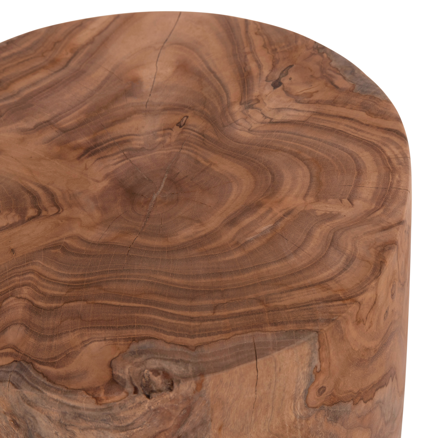 ΒΟΗΘΗΤΙΚΟ ΤΡΑΠΕΖΑΚΙ/ΣΚΑΜΠΟ TRONCO ΞΥΛΟ TEAK--ΦΥΣΙΚΟ Φ30x45Υεκ. 9