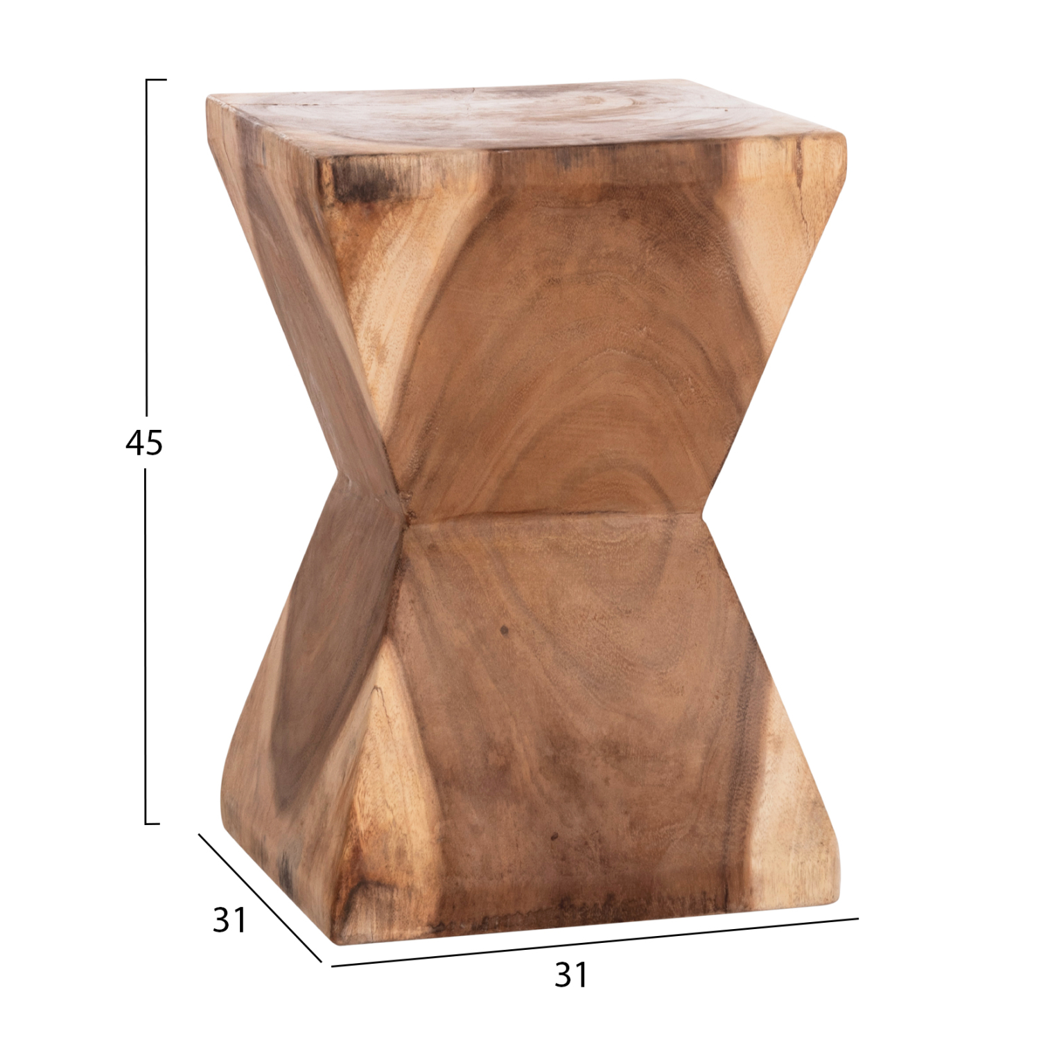 ΒΟΗΘΗΤΙΚΟ ΣΚΑΜΠΟ ANVIL ΞΥΛΟ SUAR ΣΕ ΦΥΣΙΚΟ ΧΡΩΜΑ 31x31x45Yεκ. 2