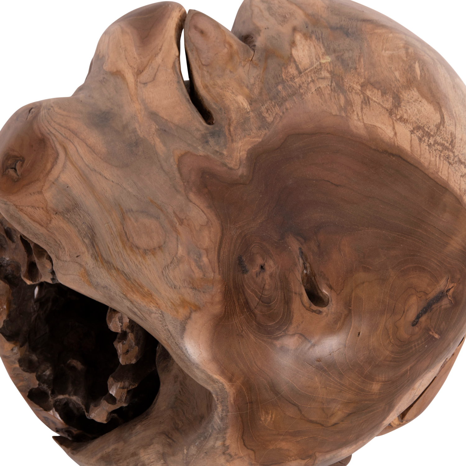 ΒΟΗΘΗΤΙΚΟ ΤΡΑΠΕΖΙ LOGGY ΞΥΛΟ TEAK--ΦΥΣΙΚΟ 50x50x50Υεκ. 8