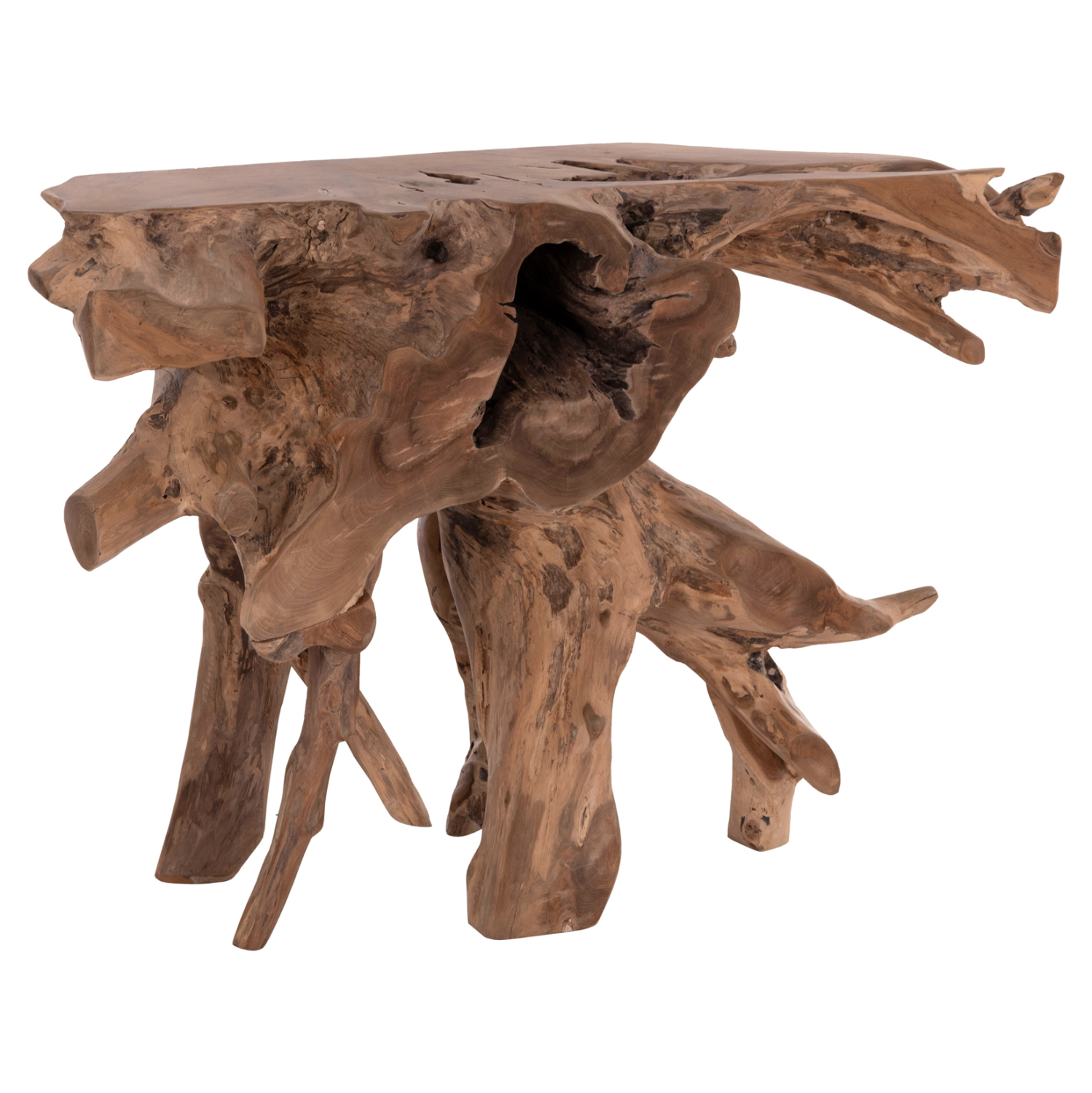 ΚΟΝΣΟΛΑ GRIMAL ΞΥΛΟ ΤΕΑΚ (ΡΙΖΑ)--ΦΥΣΙΚΟ 125x46x80Υεκ. 1