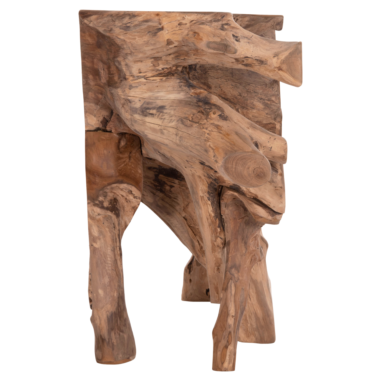 ΚΟΝΣΟΛΑ GRIMAL ΞΥΛΟ ΤΕΑΚ (ΡΙΖΑ)--ΦΥΣΙΚΟ 125x46x80Υεκ. 10