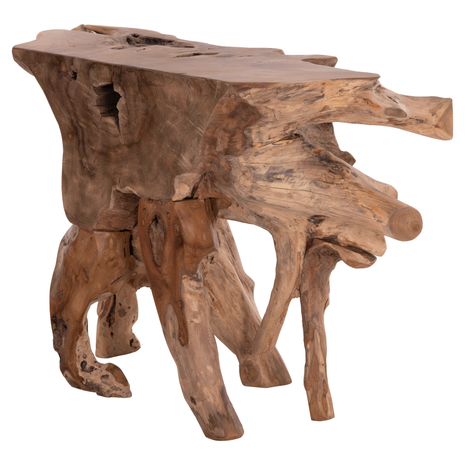 ΚΟΝΣΟΛΑ GRIMAL ΞΥΛΟ ΤΕΑΚ (ΡΙΖΑ)--ΦΥΣΙΚΟ 125x46x80Υεκ. 5