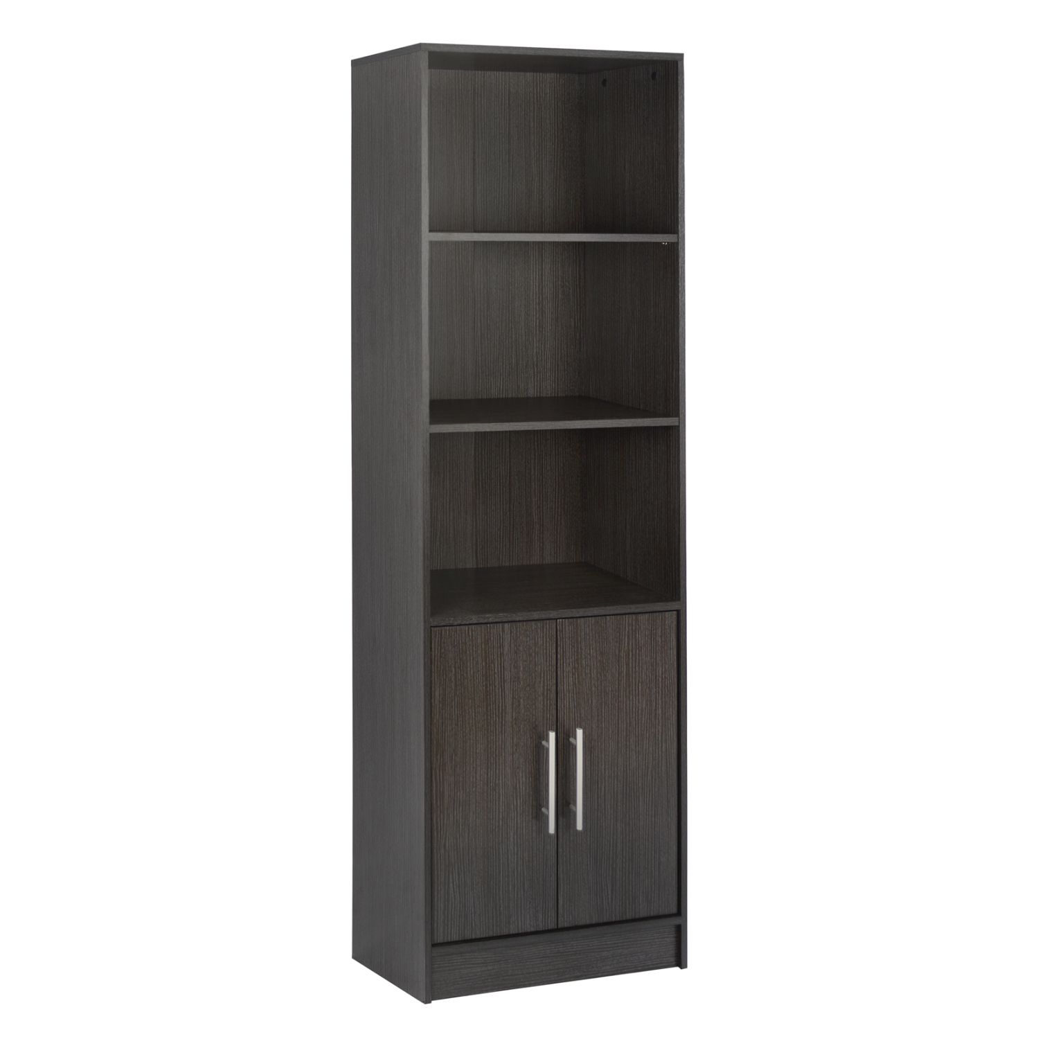 ΒΙΒΛΙΟΘΗΚΗ ΜΕΛΑΜΙΝΗΣ ENSLEY ZEBRANO 60X30X180 εκ. 1