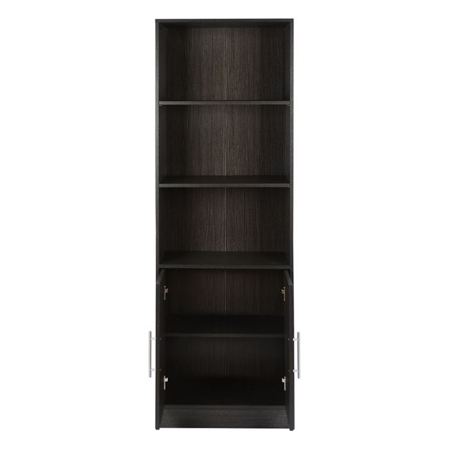 ΒΙΒΛΙΟΘΗΚΗ ΜΕΛΑΜΙΝΗΣ ENSLEY ZEBRANO 60X30X180 εκ. 4