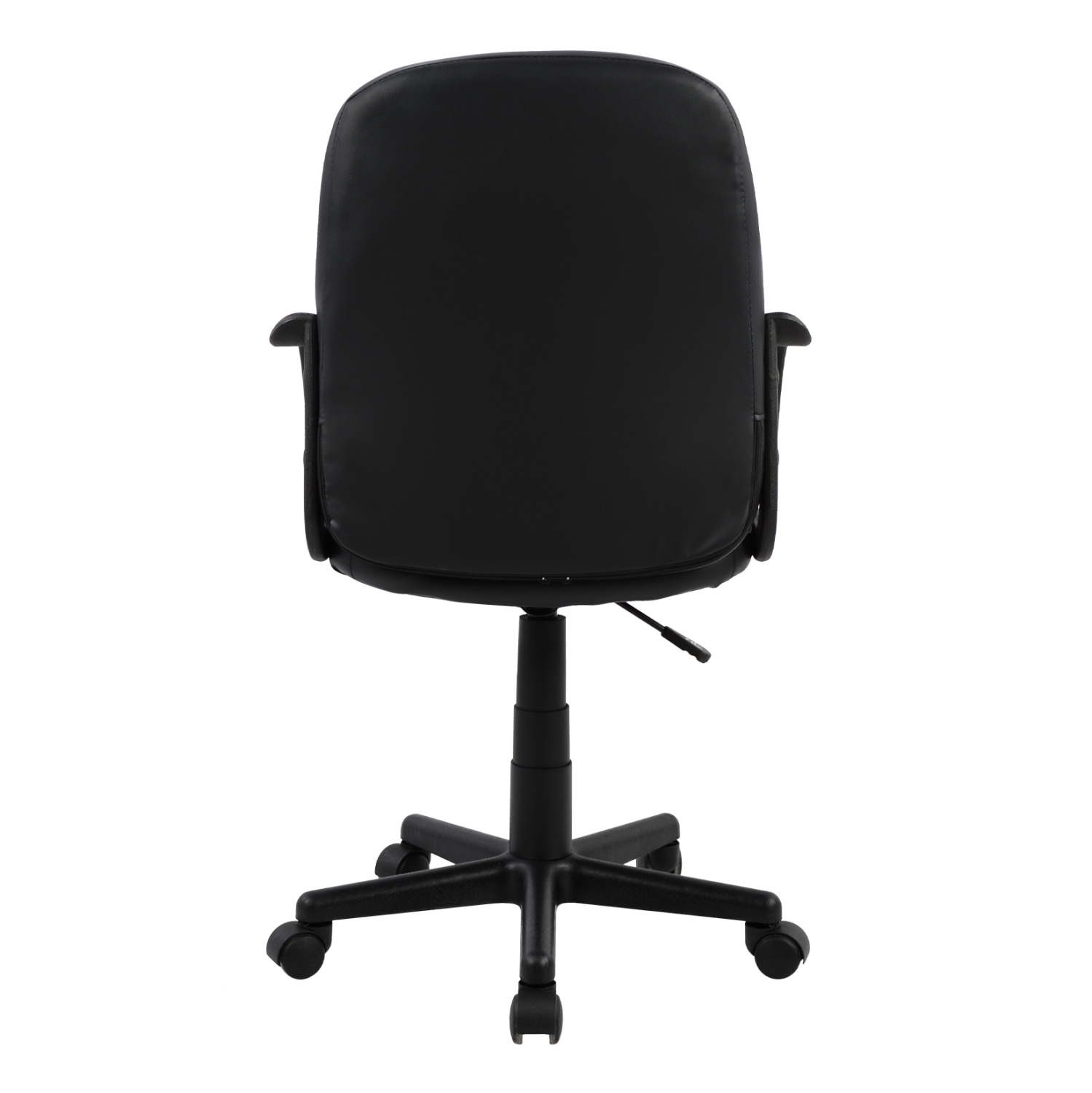 ΚΑΡΕΚΛΑ ΓΡΑΦΕΙΟΥ GRANE ΜΕ ΜΠΡΑΤΣΑ ΜΑΥΡO PU 56,5x50x88-100Υ εκ. 5