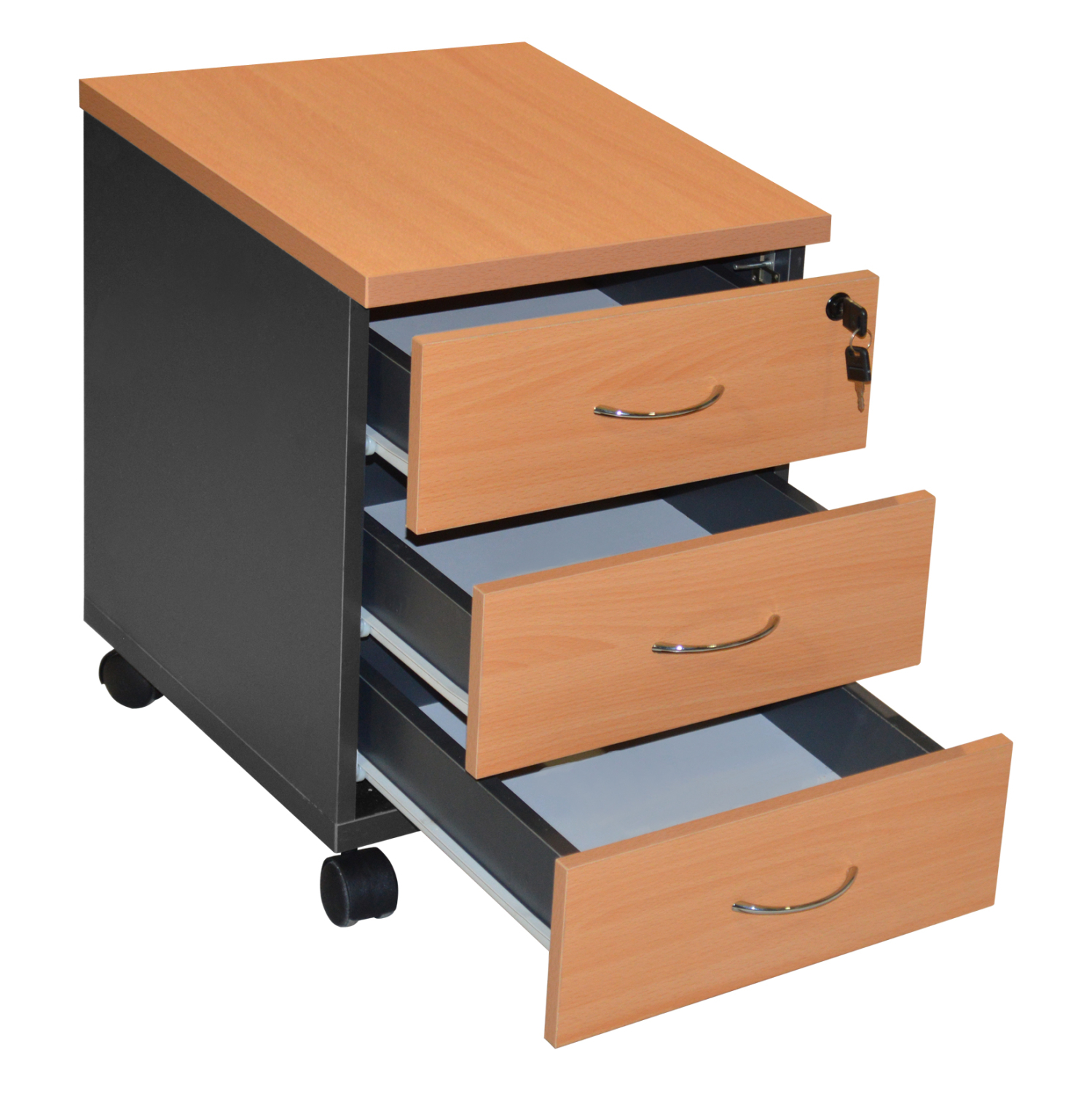 ΣΥΡΤΑΡΙΕΡΑ ΓΡΑΦΕΙΟΥ ΕΠΑΓΓΕΛΜΑΤΙΚΗ ΟΞΙΑ ΜΕ 3 ΣΥΡΤΑΡΙΑ 38X48X53εκ 2