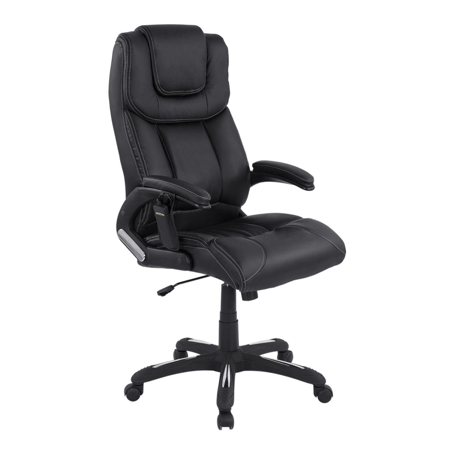 ΚΑΡΕΚΛΑ ΓΡΑΦΕΙΟΥ THORIN ΜΕ MASSAGE ΜΑΥΡΗ HOMEMARKT 62x70x127Y εκ. 1