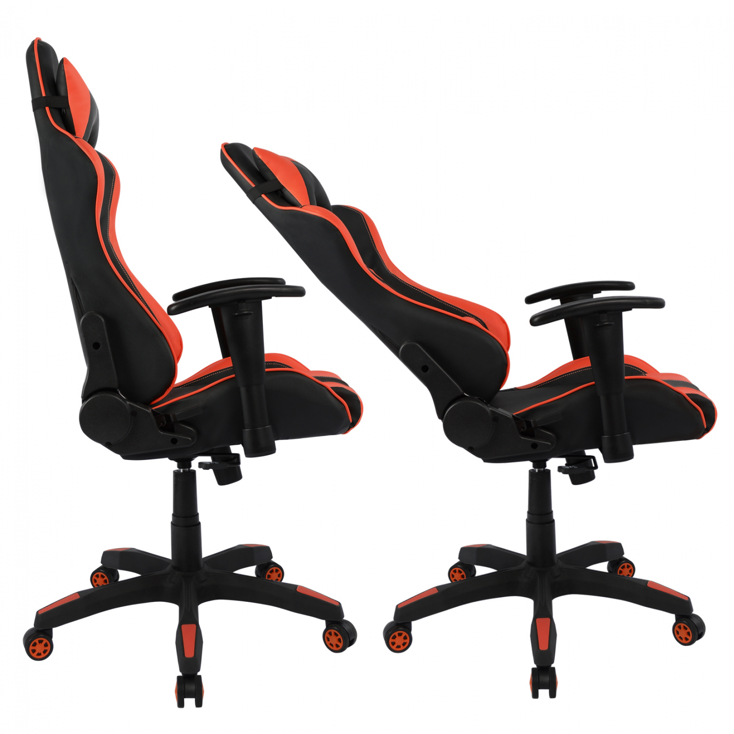 ΚΑΡΕΚΛΑ ΓΡΑΦΕΙΟΥ GAMING SPEED ΜΑΥΡΟ ΚΟΚΚΙΝΟ PU 68,5 x 71,5 x 133,5 εκ. 4