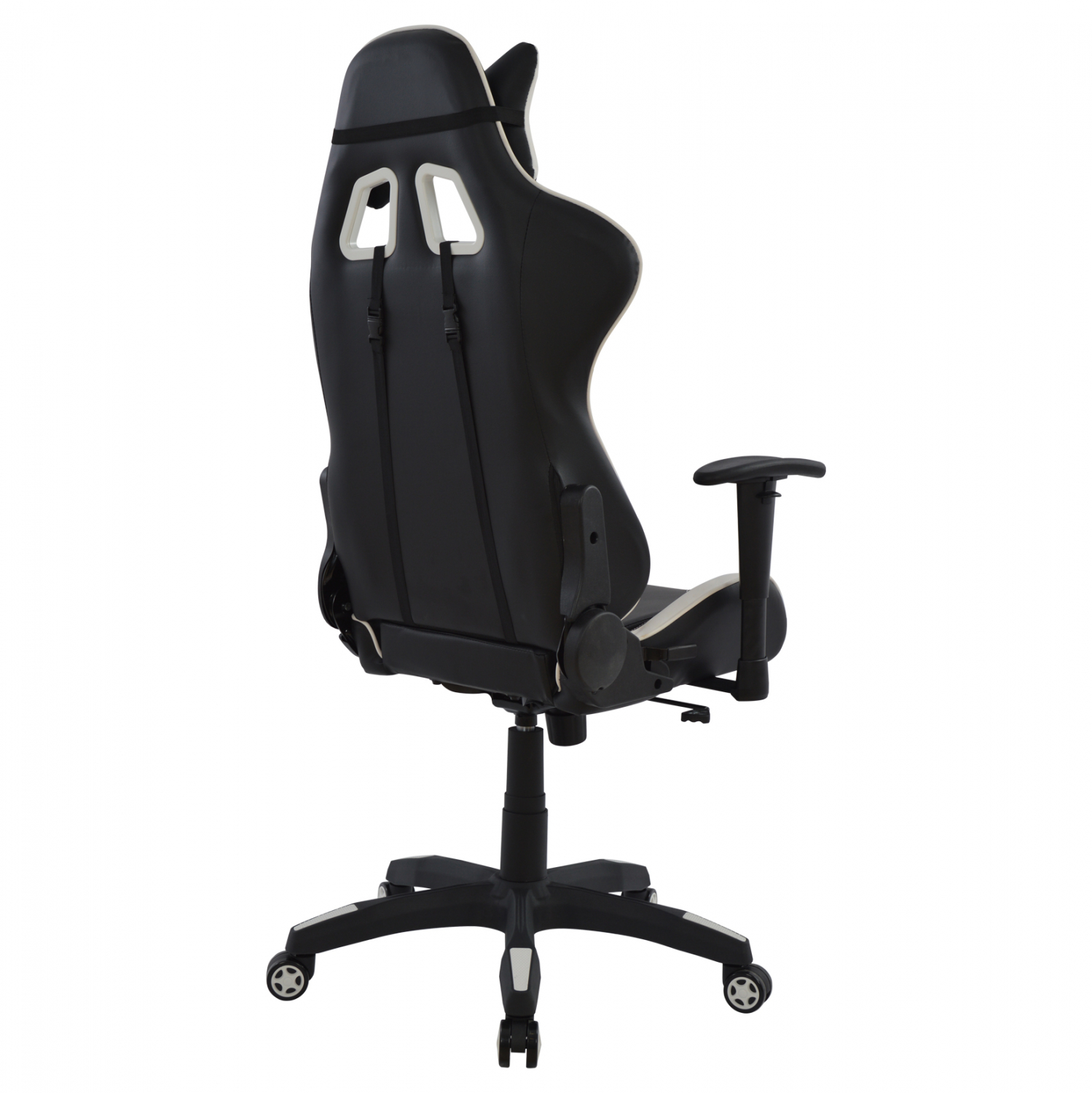 ΚΑΡΕΚΛΑ ΓΡΑΦΕΙΟΥ GAMING SPEED ΜΑΥΡΟ ΛΕΥΚΟ PU 68,5x71,5x133,5 cm 6