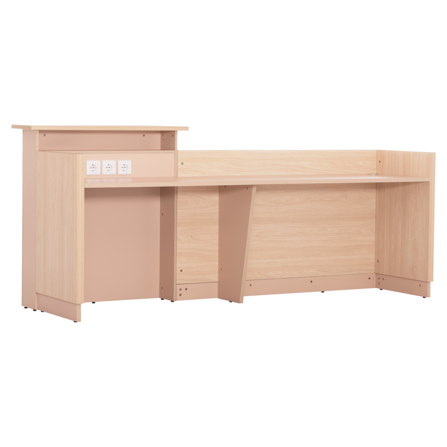 ΓΡΑΦΕΙΟ ΥΠΟΔΟΧΗΣ ΜΕΛΑΜΙΝΗ ΣΕ SONAMA-ΜΠΕΖ 240x80x106Υεκ. 3