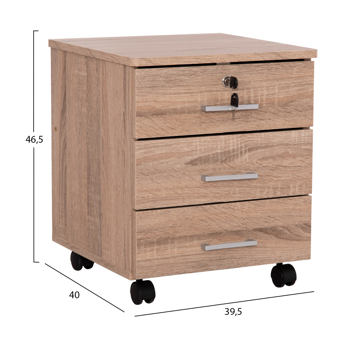 ΣΥΡΤΑΡΙΕΡΑ ΓΡΑΦΕΙΟΥ HAYDEN ΣΕ SONAMA ΧΡΩΜΑ 39.5x40x46.5Υεκ 2