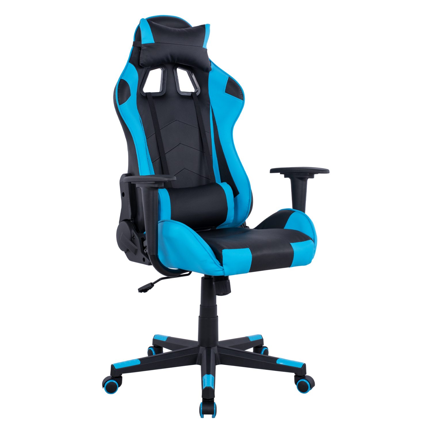 ΠΟΛΥΘΡΟΝΑ GAMING WINTER ΜΑΥΡΟ-ΣΙΕΛ PU 68Χ67Χ130 ΕΚ 1