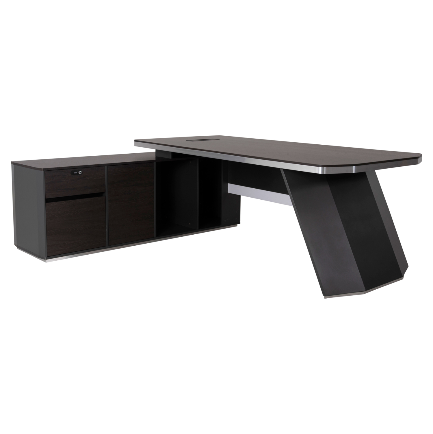 ΓΡΑΦΕΙΟ ΕΠΑΓΓΕΛΜΑΤΙΚΟ ΑΡΙΣΤΕΡΗ ΓΩΝΙΑ ROSEWOOD L 220X180X76Υεκ. 1