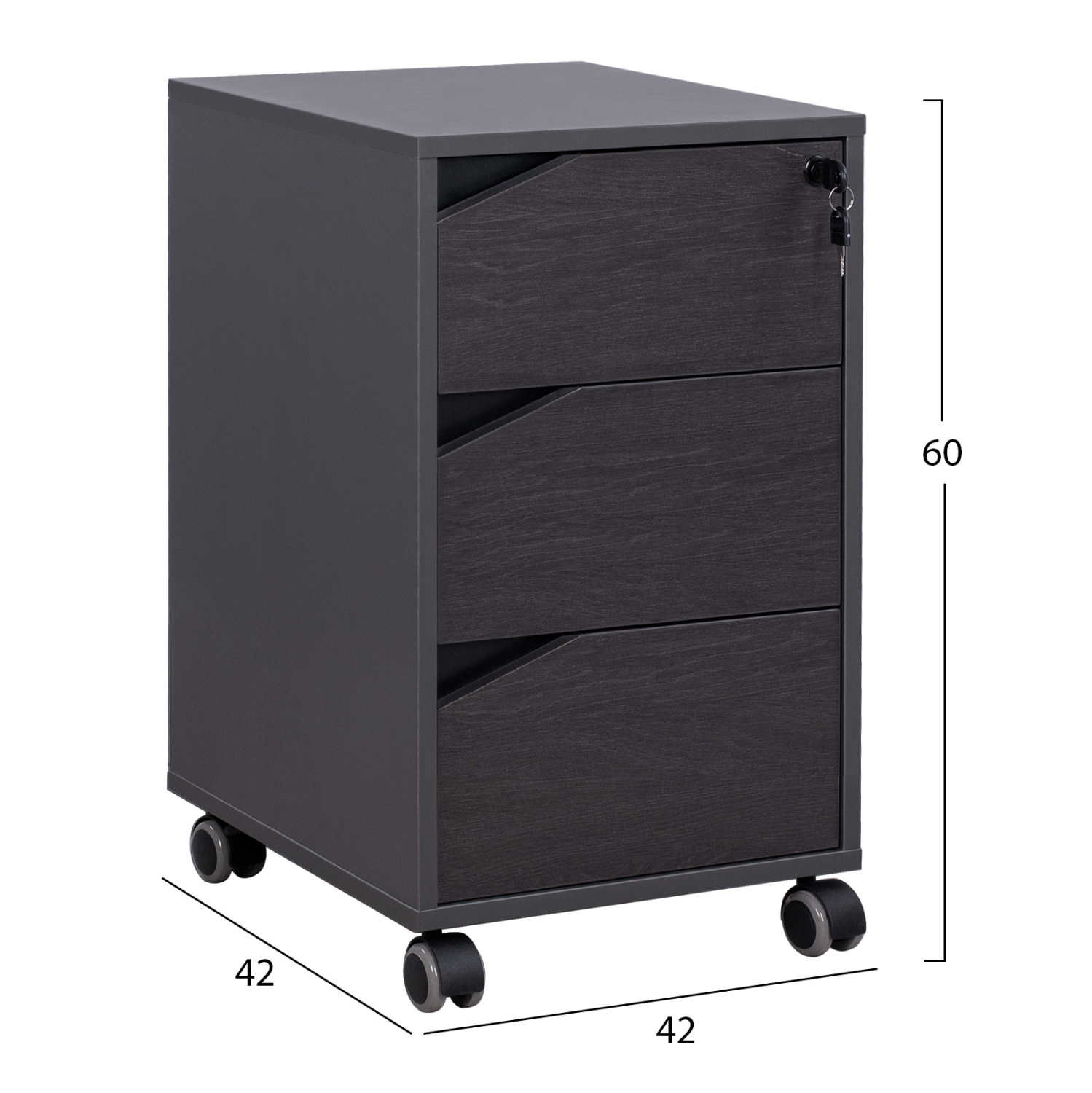 ΕΠΑΓΓΕΛΜΑΤΙΚΗ ΣΥΡΤΑΡΙΕΡΑ ΓΡΑΦΕΙΟΥ ΜΕ ΡΟΔΑΚΙΑ ROSEWOOD 40X40X66Y εκ. 2