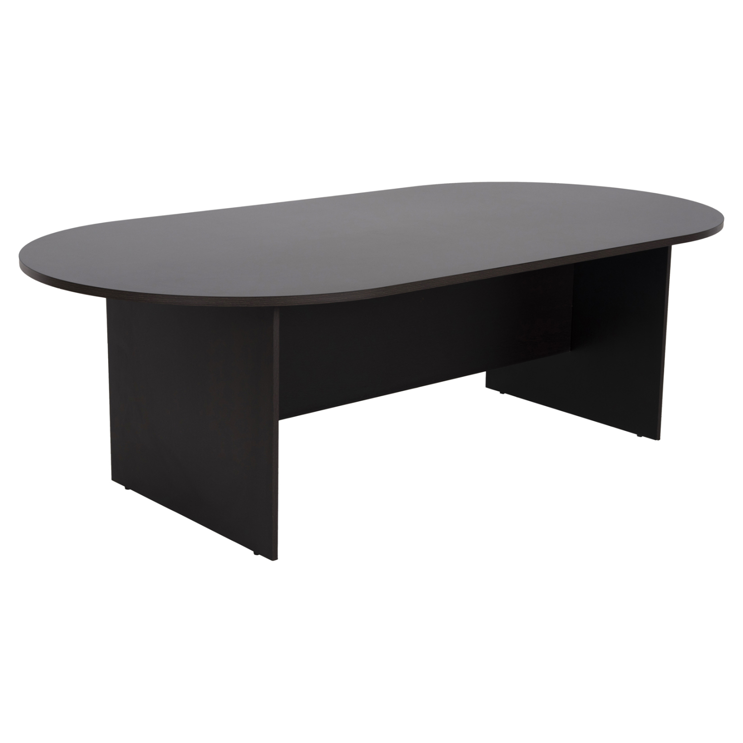 ΓΡΑΦΕΙΟ ΣΥΝΕΔΡΙΑΣΕΩΝ ΟΒΑΛ SIENNA ΜΕΛΑΜΙΝΗ ΣΕ WENGE 240x120x75Υεκ. 1