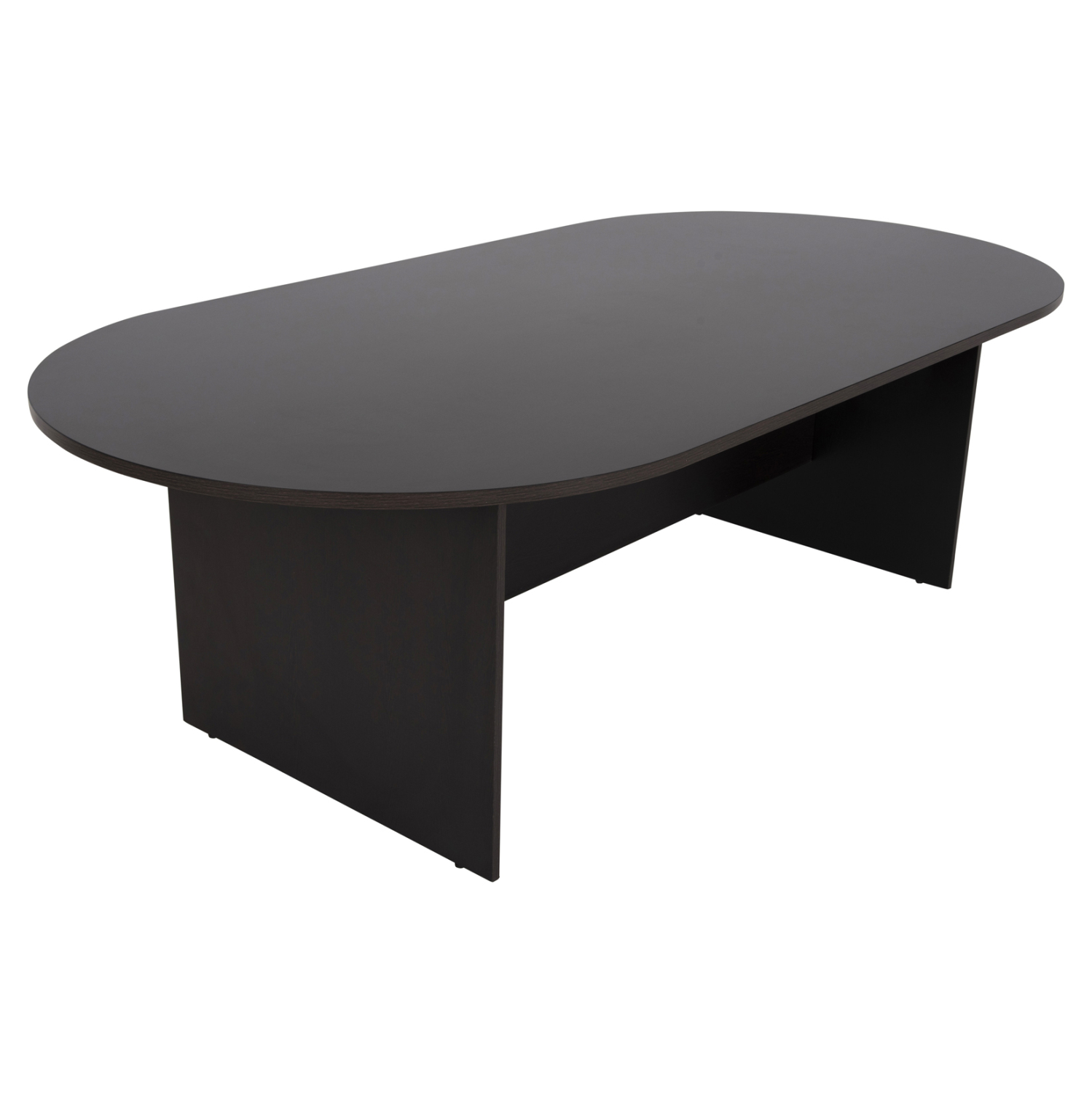 ΓΡΑΦΕΙΟ ΣΥΝΕΔΡΙΑΣΕΩΝ ΟΒΑΛ SIENNA ΜΕΛΑΜΙΝΗ ΣΕ WENGE 240x120x75Υεκ. 4