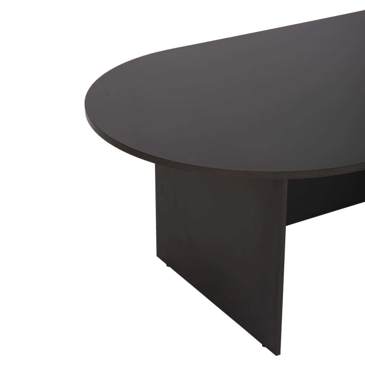 ΓΡΑΦΕΙΟ ΣΥΝΕΔΡΙΑΣΕΩΝ ΟΒΑΛ SIENNA ΜΕΛΑΜΙΝΗ ΣΕ WENGE 240x120x75Υεκ. 5