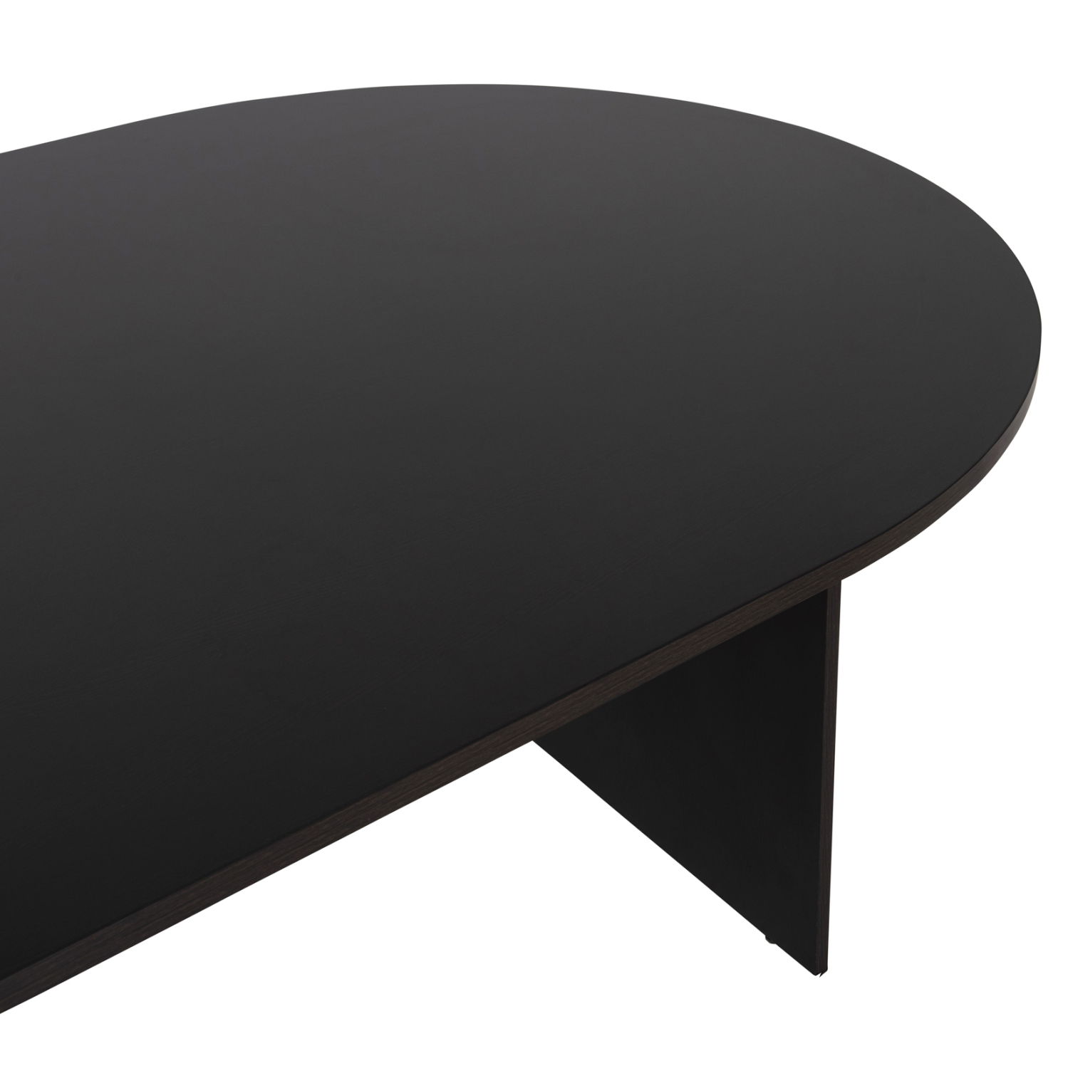 ΓΡΑΦΕΙΟ ΣΥΝΕΔΡΙΑΣΕΩΝ ΟΒΑΛ SIENNA ΜΕΛΑΜΙΝΗ ΣΕ WENGE 240x120x75Υεκ. 6