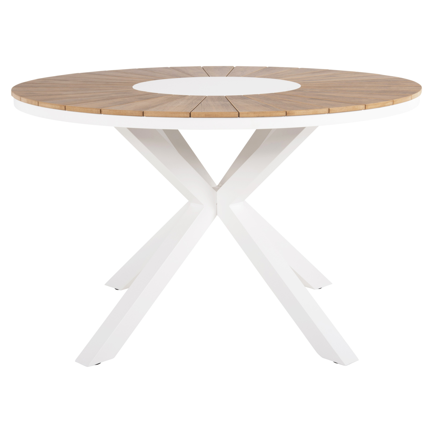 ΤΡΑΠΕΖΙ ΣΤΡΟΓΓΥΛΟ ΕΞ.ΧΩΡΟΥ MORIL ΑΛΟΥΜΙΝΙΟ ΛΕΥΚΟ-POLYWOOD ΦΥΣΙΚΟ Φ120εκ. 3