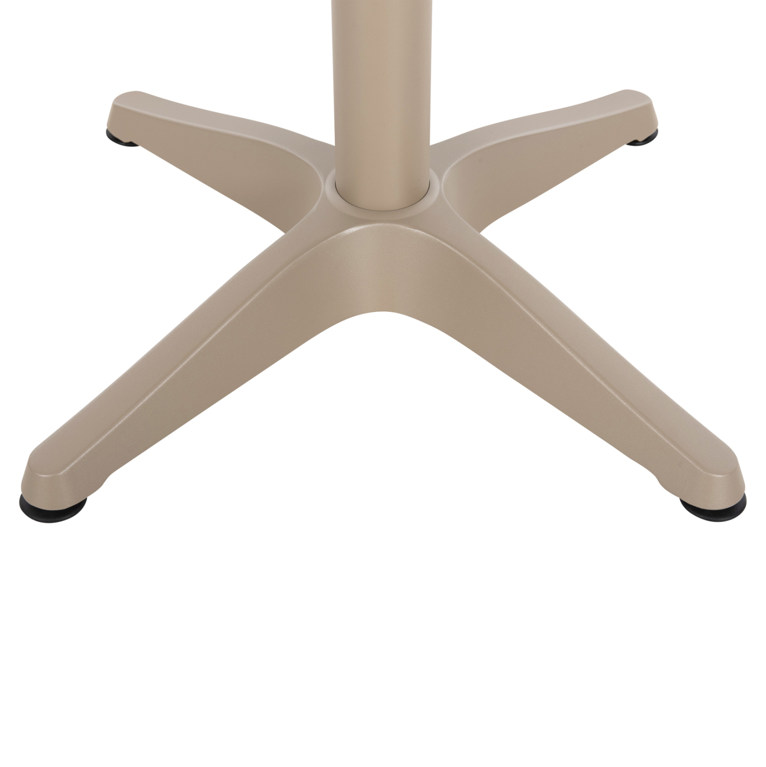 ΤΡΑΠΕΖΙ ΑΛΟΥΜΙΝΙΟΥ ΣΤΡΟΓΓΥΛΟ ALEXA ΣΑΜΠΑΝΙ-POLYWOOD TOP ΦΥΣΙΚΟ Φ60x73Υεκ. 6