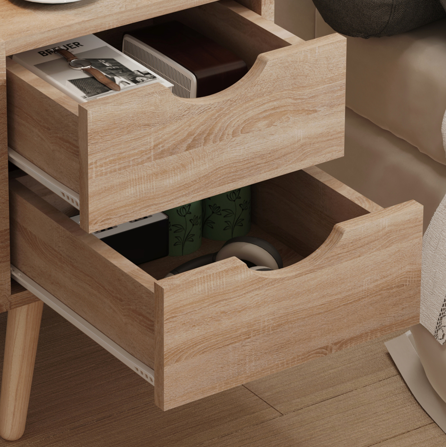 ΚΟΜΟΔΙΝΟ DINKL ΜΕΛΑΜΙΝΗ-2 ΣΥΡΤΑΡΙΑ- ΣΟΝΑΜΑ 29,7x29,7x45Υεκ 6