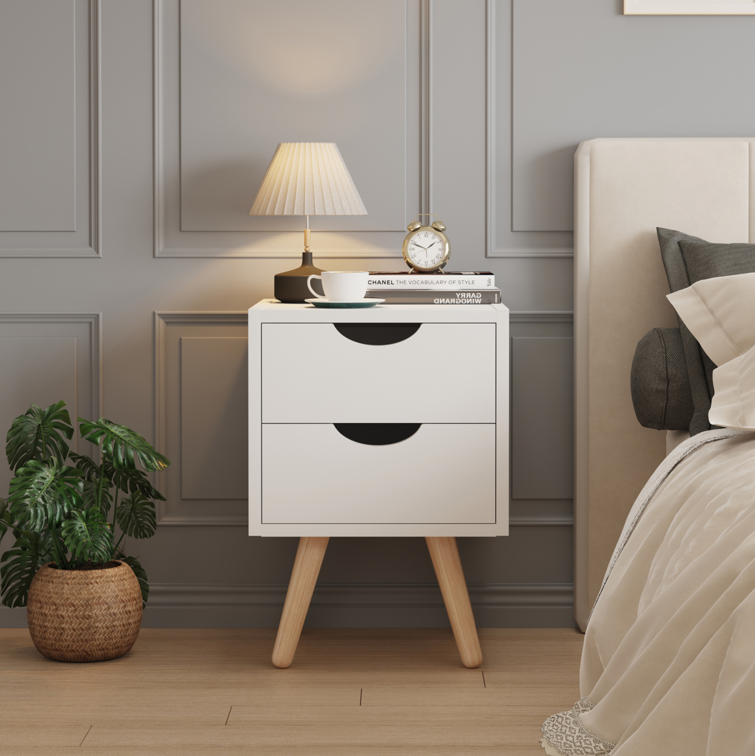 ΚΟΜΟΔΙΝΟ DINKL ΜΕΛΑΜΙΝΗ-2 ΣΥΡΤΑΡΙΑ ΛΕΥΚΟ 29,7x29,7x45Υεκ 4