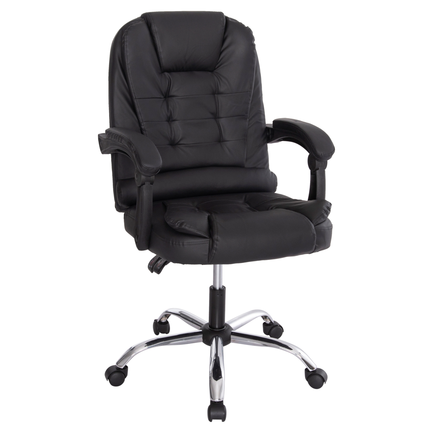 ΚΑΡΕΚΛΑ ΓΡΑΦΕΙΟΥ LAGOM ΜΑΥΡO PVC-ΜΕΤΑΛ.ΒΑΣΗ-ΜΑΥΡΟ NYLON ΣΚΕΛΕΤΟΣ 60x70x104Υεκ 1