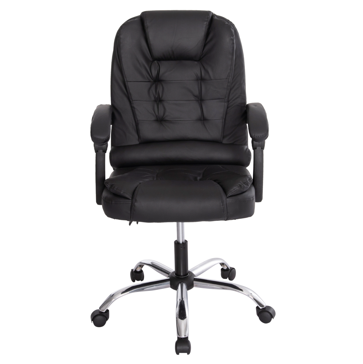 ΚΑΡΕΚΛΑ ΓΡΑΦΕΙΟΥ LAGOM ΜΑΥΡO PVC-ΜΕΤΑΛ.ΒΑΣΗ-ΜΑΥΡΟ NYLON ΣΚΕΛΕΤΟΣ 60x70x104Υεκ 3